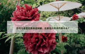 日柱七殺坐比肩命運詳解，比肩在八字中代表什麼？