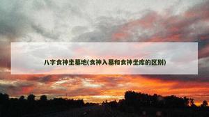 八字食神坐墓地(食神入墓和食神坐庫的區別)