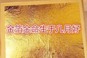 金箔金命年份详解