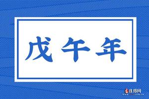 戊午年代表何年份